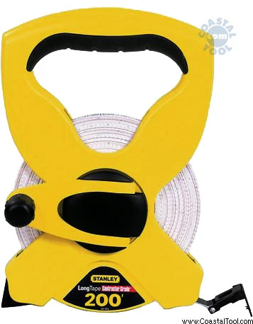 Stanley 34-793 200' Open Reel Fiberglass Long Tape Rule 3 Stanley 34-793 200' Open Reel Fiberglass Long Tape Rule