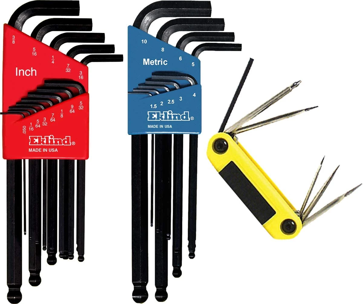 Eklind 13228 Ball-Hex-L Key & Ergo-Fold Fold-Up Combo Pack 3 Eklind 13228 Ball-Hex-L Key & Ergo-Fold Fold-Up Combo Pack