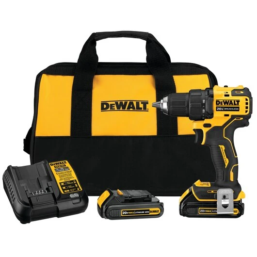 DeWalt DCD708C2 ATOMIC 20V MAX Brushless Compact 1/2" Drill/Driver Kit 3 DeWalt DCD708C2 ATOMIC 20V MAX Brushless Compact 1/2" Drill/Driver Kit