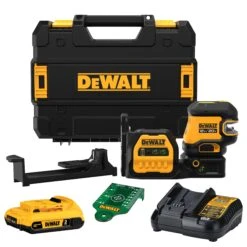 DeWalt DCLE34520G 20V MAX 5-Spot Green Line Laser Kit