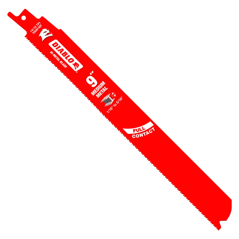 Diablo 9" Bi-Metal Reciprocating Saw Blades For Medium Metal 3 Diablo 9" Bi-Metal Reciprocating Saw Blades For Medium Metal