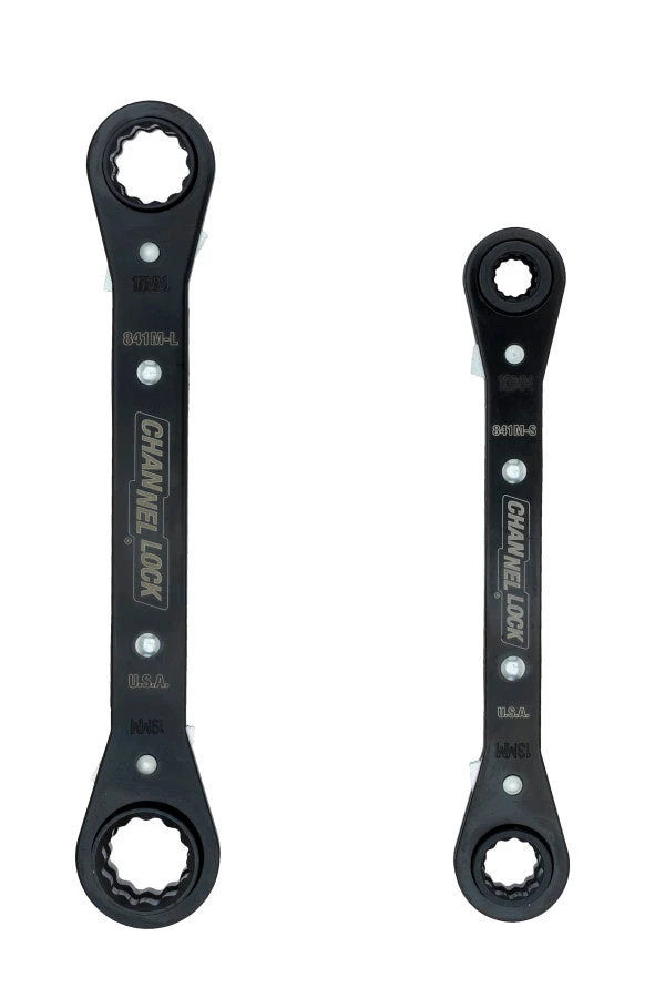 Channellock 841M 2PC Metric Ratcheting Combination Wrench Set 3 Channellock 841M 2PC Metric Ratcheting Combination Wrench Set