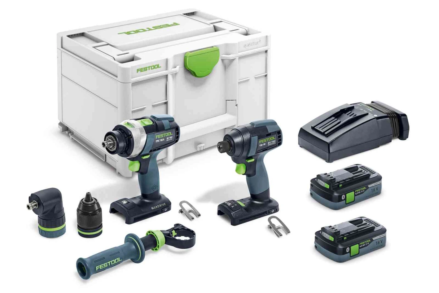 Festool 576996 TID 18 HPC I-Set TPC 18/4 2-Tool Combo Kit 3 Festool 576996 TID 18 HPC I-Set TPC 18/4 2-Tool Combo Kit