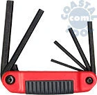 Eklind 25171 Ergo-Fold 7 Key Metric Hex-End Set
