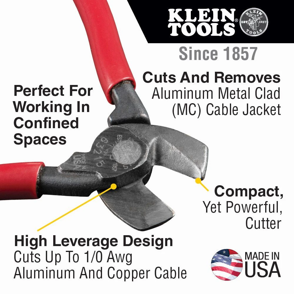 Klein 63215 High-Leverage Compact Cable Cutter 5 Klein 63215 High-Leverage Compact Cable Cutter - Image 3