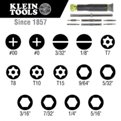 Klein 32314 14-in-1 Precision Screwdriver/ Nut Driver -Best Tool Shop image 95f5bc25 63d2 467a 9e4e 40cedbd2ff12