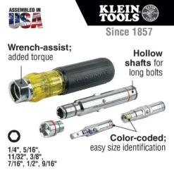Klein 32807MAG 7-in-1 Magnetic Multi-Bit Screwdriver / Nut Driver 10 Klein 32807MAG 7-in-1 Magnetic Multi-Bit Screwdriver / Nut Driver -Best Tool Shop image a0695e95 29e8 4010 9e04 0f340ed7153f
