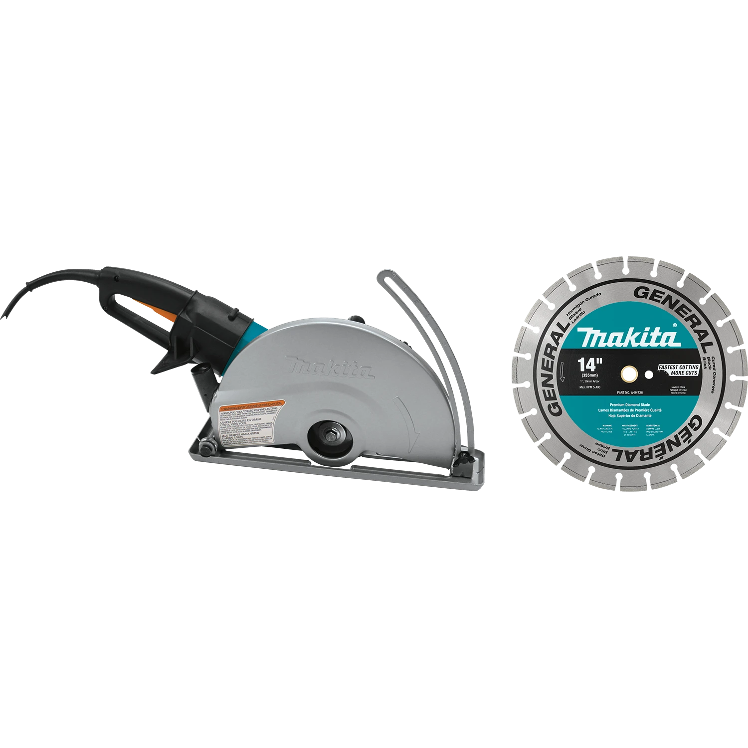 Makita 4114X 14" Electric Angle Cutter 3 Makita 4114X 14" Electric Angle Cutter