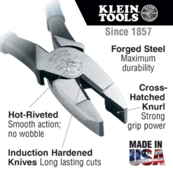 Klein D213-9NE New England Nose 9" Lineman's Pliers -Best Tool Shop image b6b8981d 8d80 4bde add3 8217b09ccb70