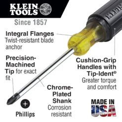 Klein Cabinet Tip Phillips Screwdrivers -Best Tool Shop image c375de8f 6935 4329 912a 4a5e4fff6a84