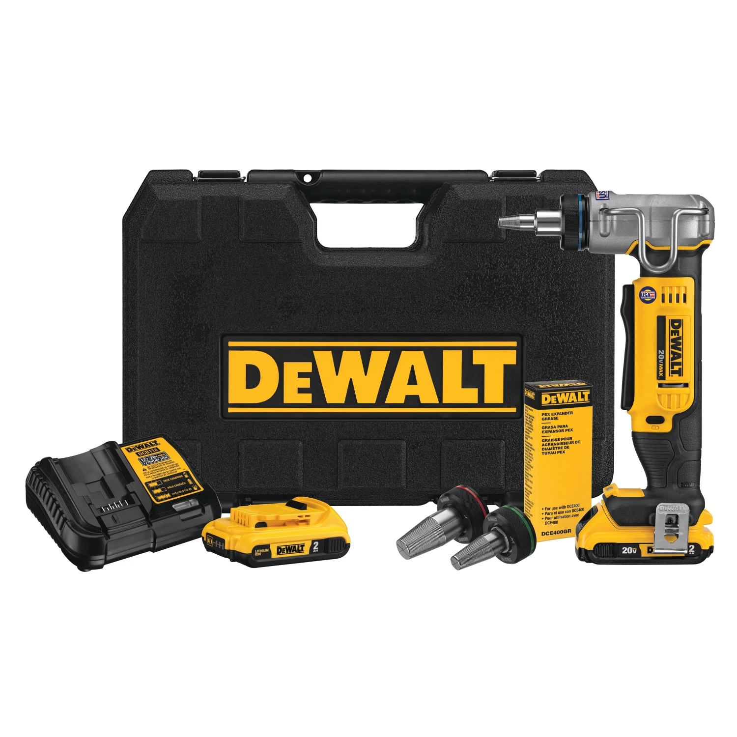 DeWalt DCE400D2 Cordless Expander Tool Kit 3 DeWalt DCE400D2 Cordless Expander Tool Kit
